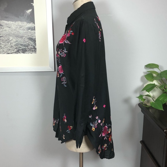 Zara Woman floral embroidered tunic XS - Picture 10 of 12